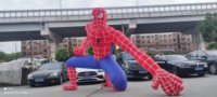 Vente en gros de personnages gonflables Spiderman en PVC Oxford, logo personnalisé, héros gonflable géant pour la promotion publicitaire, imperméable