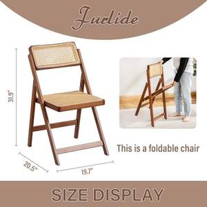 Classic Sturdy Solid <strong>Wood</strong> <strong>Folding</strong> <strong>Chair</strong> Garden Courtyard | Antiqued Wimbledon Style Party <strong>Chair</strong> for Outdoor Furniture OEM ODM - Product Image 3