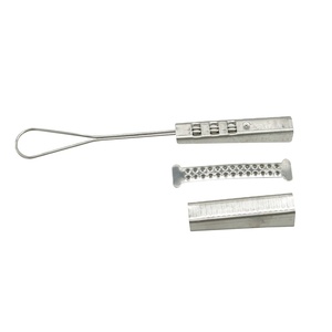 ¡Gran Oferta! Abrazadera de Tensión de Acero Inoxidable Tipo Cuña para Cable de Fibra Óptica FTTH, Ideal para Cables de Fibra. - Product Image 1