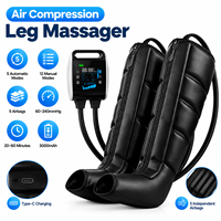 Système de récupération des jambes professionnel Eveekon, bottes de compression d'air sans fil avec compression séquentielle, masseur pour les jambes et les pieds