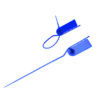 Sello de seguridad de plástico US-PS210F de 210 mm para equipaje de viaje, precinto de cremallera desprendible