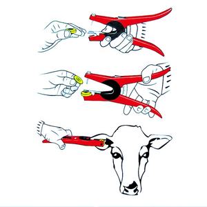 Alicates de oreja de alta calidad, aplicador de seguimiento de animales, conejo, ganado, etiqueta <span class=keywords><strong>para</strong></span> oreja, <span class=keywords><strong>para</strong></span> vaca y oveja - Product Image 5