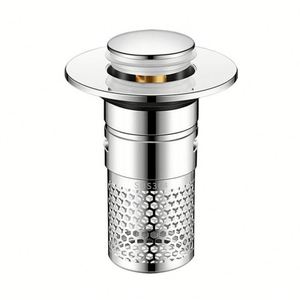 Bonde de lavabo escamotable avec filtre anti-cheveux - Product Image 2