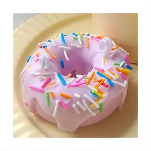 Hot-selling Handmade Soy Wax Donut Cake Candles Creative Donut Scented desert candles