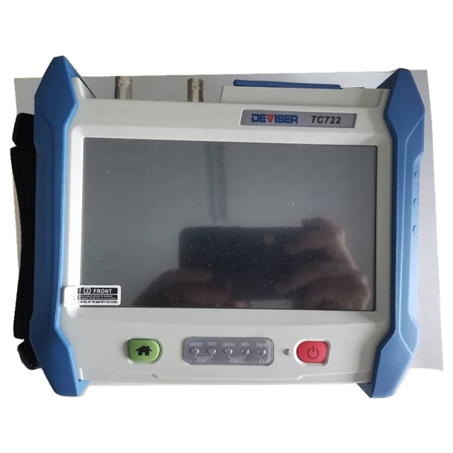 7 Inch Touch Screen 10G Ethernet Tester with E1+SDH DEVISER TC722 Transport Tester