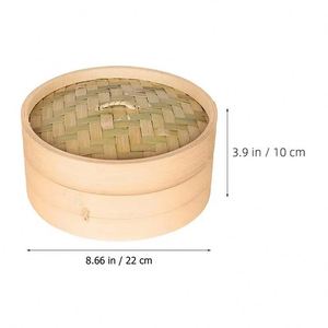 Support de cuisson à la vapeur Vapeurs en bambou Aciers de 15 pouces Cuiseur à vapeur Ensembles carrés Alimentaire Cuiseur à riz électrique Maroc Pot à <span class=keywords><strong>couscous</strong></span> - Product Image 3