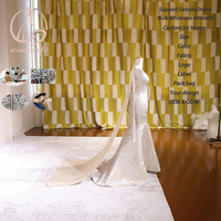 Robe de mariée chinoise élégante, Qipao Cheongsam traditionnel, robe en dentelle avec broderie dorée, robe de mariée sans bretelles, taille plus, sans manches