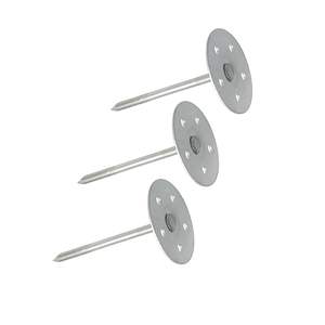Clous communs à tête plate, à tige lisse polie en acier, à coller, pour applications d'isolation des bâtiments industriels - Product Image 4