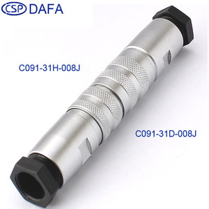 Conectores Circulares CSP C091 de 3-8 Pines, Conectores de Aviación, Instalación por Soldadura, Contactos de Latón Plateado - Product Image 4