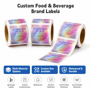 Custom Design Color Printed <b>Waterproof</b> Vinyl Gold Foil Brand Logo Essential Oil Packaging Label <b>Sticker</b> for Perfume Skincare - Product Image 2