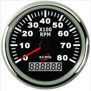 Tachymètre analogique 85 mm pour yacht, bateau, camping-car, modification automobile, affichage LED, compteur de régime 12 V, état neuf - Product Image 4