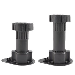 Patas Ajustables para Muebles, de Plástico Negro Resistente, Patas de Soporte para Gabinetes con Amplio Rango de Ajuste - Product Image 3