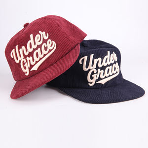 Gorras topi bordir 6 Panel baru topi Snapback korduroi kustom topi Snap back grosir topi - Product Image 4