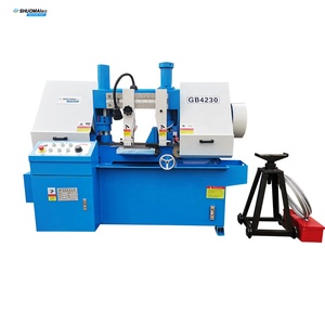 Machine à scier à <span class=keywords><strong>ruban</strong></span> horizontale hydraulique de petite taille GB4230 GZ4230 pour la découpe de métaux, prix d'usine - Product Image 1