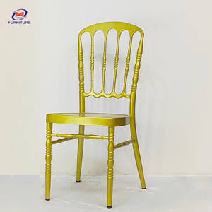 Personnalisé Populaire <span class=keywords><strong>Prix</strong></span> Pas Cher Partie Métal Blanc et <span class=keywords><strong>Or</strong></span> Fête De Mariage Napoléon Chaises à Vendre - Product Image 4