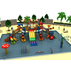 Trẻ em hồ bơi công viên nước sợi thủy tinh ống trượt thương mại trượt nước trẻ em trò chơi ngoài trời đồ chơi nước Công viên giải trí - Product Image 2