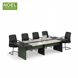 Burean moderne modüler bilgisayar istasyonu sekreter 4 kişi iş istasyonu - Product Image 4