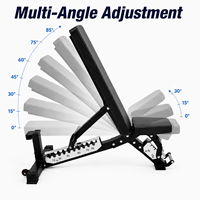 Banc de musculation réglable en inclinaison pour entraînement robuste, pour le fitness et la salle de sport à domicile
