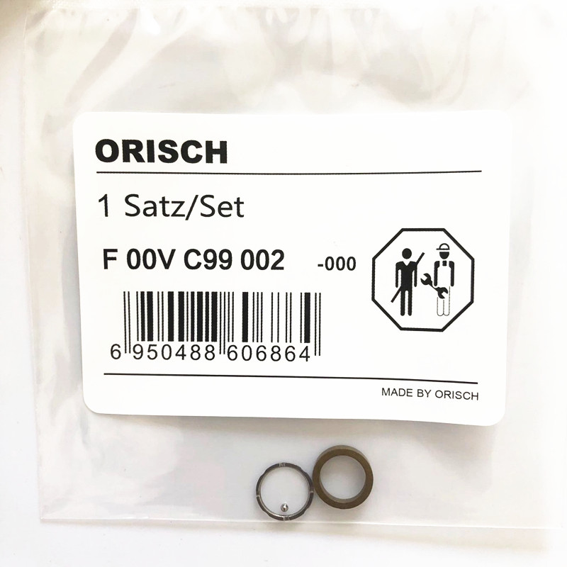 Common Rail Injector Overhaul Kit F00VC99002 Injector Repair Kits Steel Ball Gasket Shims Steel Ball Size 1.34mm for Bosch