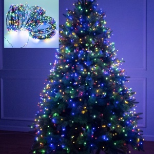 Guirlande lumineuse LED de Noël extérieure extra-longue, bobine de fil de cuivre vert foncé, lumières colorées étanches All Sky Star, indice de protection IP44 - Product Image 6