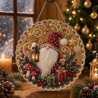 Grenzüberschreitend Bestseller: Chinesischer Weihnachtsbaum 5D Diamant-Malerei Acryl-Anhänger, bedruckbares Weihnachtsgeschenk zum Aufhängen