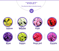 Venta al por mayor de fábrica: Flores artificiales de orquídea violeta para colgar en la pared, hortensias grandes de seda, guirnaldas de flores para decoración de balcones y bodas.