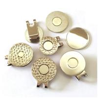 Clip magnétique classique pour chapeau, marqueur de balle de golf en métal, clip pour chapeau, logo personnalisé pris en charge, accessoires de golf