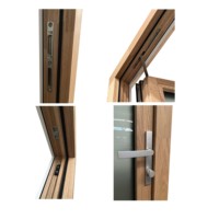 Porte en bois haut de gamme Penjoy à ouverture extérieure, porte à charnières pour entrée principale, appartement, villa, maison passive