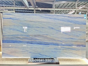 Losa de cuarcita de Calacatta azul brasileña natural <span class=keywords><strong>Dolce</strong></span> <span class=keywords><strong>Vita</strong></span> Carrara Azul Macaubas piedra de cuarcita decoración de encimera de tocador - Product Image 4