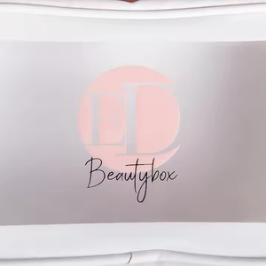 Custom Logo <b>Silk</b> <b>Screen</b> Printed Cost-Effective Large Travel Waterproof PU Leather Cosmetic Pouch Zipper Wash Makeup Bag Handle - Product Image 4