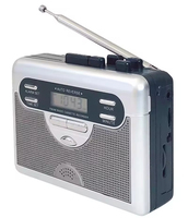 All-in-One Tragbares Vintage LCD-Display AM/FM Radio Kassettenspieler mit Automatischer Bandrückführung Nostalgischer Kassettenrekorder Wecker