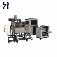 Machine de fabrication de boîtes rigides entièrement automatique, Machine de pliage de fil de papier, boîtes cadeaux, Machine de fabrication de couvercles durs