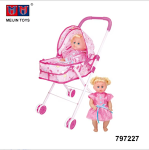 Muñeca <span class=keywords><strong>de</strong></span> juguete <span class=keywords><strong>de</strong></span> ojo activo para bebé, 16 pulgadas, con IC y carrito <span class=keywords><strong>de</strong></span> hierro, nuevo diseño - Product Image 3