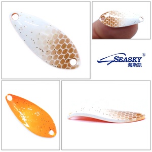 Seasky 1.5g 2.5cm Micro cá hồi khu vực câu cá muỗng kim loại thu hút quay Brass cứng thu hút - Product Image 6