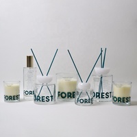 Bougies parfumées en verre personnalisées de luxe, bougies en cire de soja, vente en gros de bougies parfumées, coffret cadeau