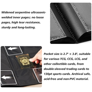 Vente directe usine : Classeur MTG 9 pochettes durable avec bande élastique de fixation pour cartes à collectionner, cartes de sport et cartes TCG - Product Image 4