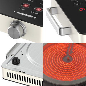 Table de cuisson à induction en verre, matériau vitrocéramique, table de cuisson à induction électromagnétique - Product Image 6