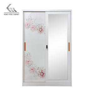 Armoire Métallique de Chambre en Gros, Meuble de Rangement pour Vêtements en Acier, <span class=keywords><strong>Almirah</strong></span> Coulissante, Fabriqué en Chine - Product Image 4