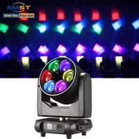 Luz Móvil Profesional de Cabeza Móvil con Láser DJ Bee Eye RGBW de 6x60W, Controlador DMX512, Alto Brillo para Escenarios, Bares, Bodas y Conciertos