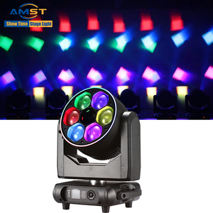 Luz Móvil Profesional de Cabeza Móvil con Láser DJ Bee Eye RGBW de 6x60W, Controlador DMX512, Alto Brillo para Escenarios, Bares, Bodas y <span class=keywords><strong>Conciertos</strong></span> - Product Image 1