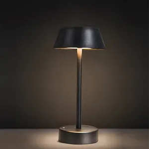 Nordic Criativo Eye Proteção Led Noite Lâmpada Modern Quarto Sem Fio Restaurante Recarregável Controle Toque Dimmable Desk Lamp