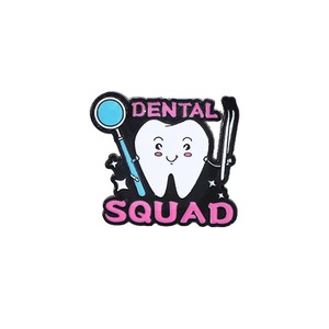Broches de Letras de la <span class=keywords><strong>Serie</strong></span> Salud Dental, Pins de Esmalte con Diseñ<span class=keywords><strong>o</strong></span> de Odontología, Joyería de la <span class=keywords><strong>Serie</strong></span> Dental, Regalo Dental, Accesorios para Bolsas de Ropa - Product Image 2
