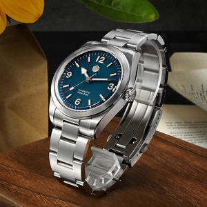 Fabricant OEM ODM, montres mécaniques décontractées à dôme en verre avec couvercle de pot, montre de plongée automatique avec logo personnalisé NH35 - Product Image 3