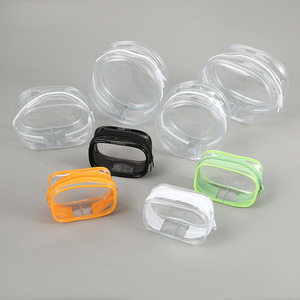 Custom Logo Small Size PVC Data Cable Storage <b>Bag</b> Waterproof Portable Carry-on Travel Transparent Zipper Storage <b>Bag</b> - Product Image 6