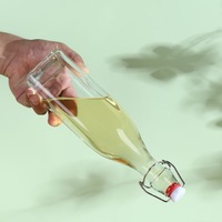 Bouteille en verre à fermeture hermétique pour boissons, vin de fruits, jus de fruits, lait, usage domestique
