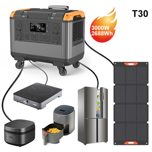 เครื่องใช้ไฟฟ้าภายในบ้านลดราคา ชุดแคมป์ปิ้ง 2688Wh แบตเตอรี่ LiFepPo4 ได้รับการรับรองมาตรฐาน CE เครื่องกำเนิดไฟฟ้าพลังงานแสงอาทิตย์แบบพกพาสำหรับอุตสาหกรรม สถานีไฟฟ้าพกพา - Product Image 1