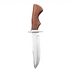 Couteau d'extérieur multifonctionnel à haute dureté, couteau de survie et d'autodéfense portable, couteaux Bowie fabriqués en acier 100% - Product Image 1