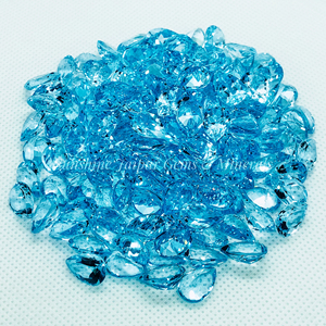 พลอย9X13mm ลูกแพร์ตัดตามธรรมชาติสีฟ้าบุษราคัมเจียระไนอัญมณีหลวมต่อกะรัตได้รับการรับรองโดย IGI - Product Image 6