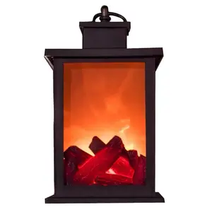 Creative false fire LED fireplace lamp simulation flame lamp effect wind lamp candlestick candle decorative crafts