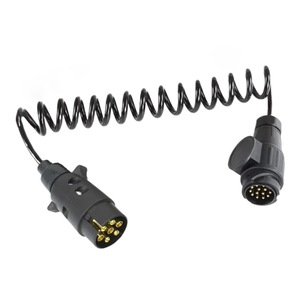 Connecteur de <span class=keywords><strong>remorque</strong></span> de style européen, <span class=keywords><strong>adaptateur</strong></span> RV, câble d'extension <span class=keywords><strong>7</strong></span> broches <span class=keywords><strong>13</strong></span> broches, <span class=keywords><strong>prise</strong></span> à ressort pour remorques, camping-cars, caravanes - Product Image 4